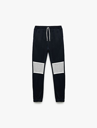 Beli Bağcıklı Cepli Şardonlu Jogger Eşofman Altı 