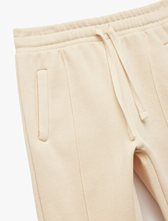 Cepli Beli Bağcıklı Basic Eşofman Altı