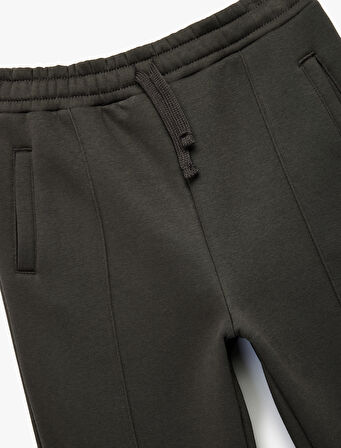 Cepli Beli Bağcıklı Basic Eşofman Altı