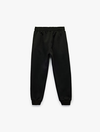 Cepli Beli Bağcıklı Basic Eşofman Altı