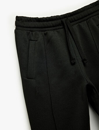 Cepli Beli Bağcıklı Basic Eşofman Altı