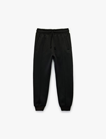 Cepli Beli Bağcıklı Basic Eşofman Altı