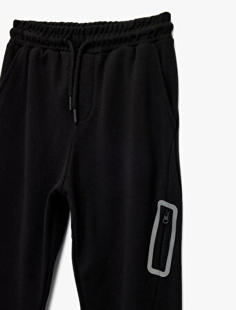 Fermuar Detaylı Pamuklu Eşofman Altı