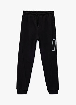 Koton Lastikli Paça Siyah Erkek Çocuk Eşofman Altı 6WKB40045TK