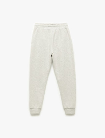 Şardonlu Cepli Aplike Detaylı Jogger Eşofman Altı