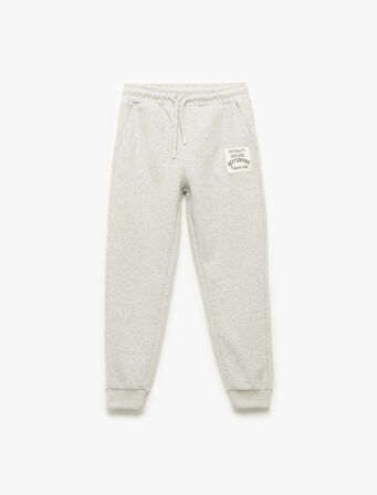 Şardonlu Cepli Aplike Detaylı Jogger Eşofman Altı