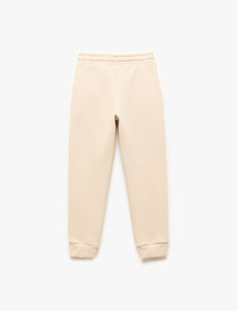 Beli Lastikli Cepli Basic Jogger Eşofman Altı