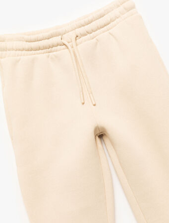 Beli Lastikli Cepli Basic Jogger Eşofman Altı