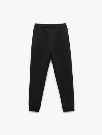 Beli Lastikli Cepli Basic Jogger Eşofman Altı
