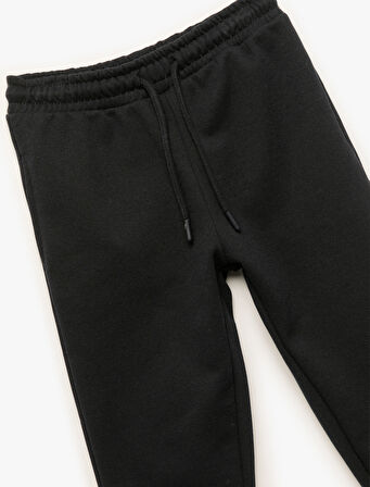 Beli Lastikli Cepli Basic Jogger Eşofman Altı