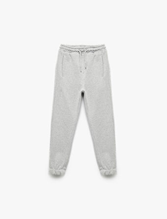 Baskı Detaylı Cepli Basic Jogger Eşofman Altı