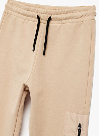 Koton Lastikli Paça Bej Erkek Çocuk Eşofman Altı 6WKB40063TK