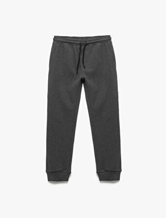 Beli Bağcıklı Cepli Basic Jogger Eşofman Altı 