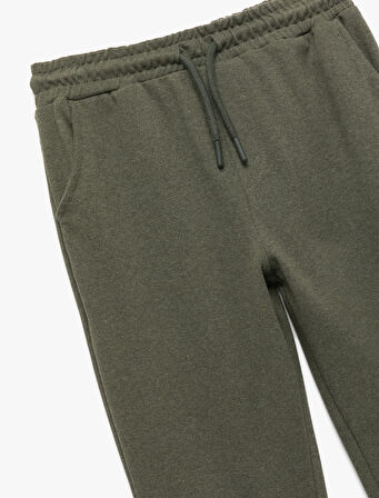 Beli Bağcıklı Cepli Basic Jogger Eşofman Altı 
