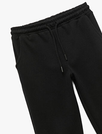 Beli Bağcıklı Cepli Basic Jogger Eşofman Altı 