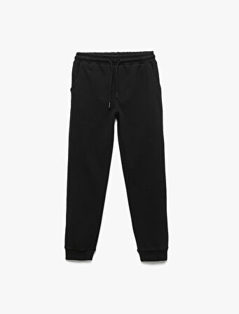 Beli Bağcıklı Cepli Basic Jogger Eşofman Altı 