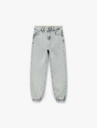 Pamuklu Cepli Jooger Denim Pantolon