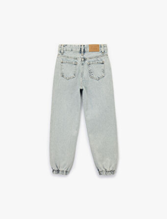 Pamuklu Cepli Jooger Denim Pantolon