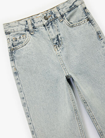 Pamuklu Cepli Jooger Denim Pantolon