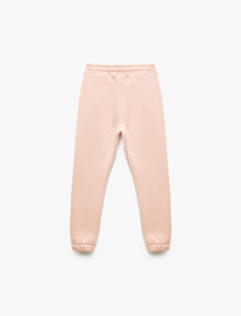 Şardonlu Taş Detaylı Baskılı Beli lastikli Jogger Eşofman Altı 