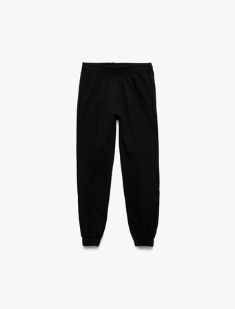 Beli Lastikli Şardonlu Basic Jogger Eşofman Altı
