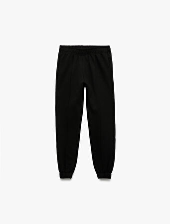 Beli Lastikli Şardonlu Basic Jogger Eşofman Altı