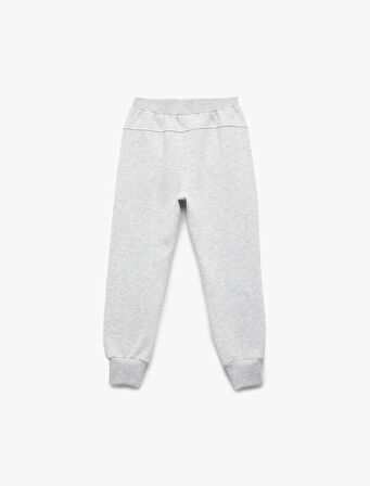 Beli Lastikli Cepli Basic Jogger Eşofman Altı