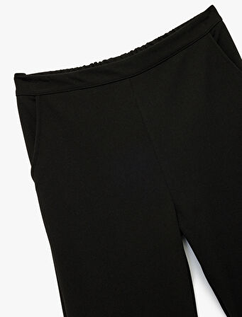 Beli Lastikli Cep Detaylı Basic Pantolon
