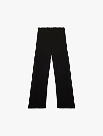 Beli Lastikli Cep Detaylı Basic Pantolon