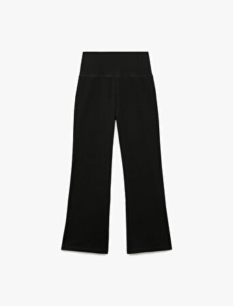 Pamuklu İspanyol Paça Slim Fit Pantolon