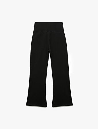 Pamuklu İspanyol Paça Slim Fit Basic Pantolon