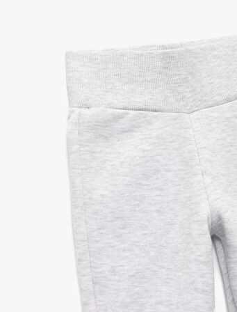 Beli Lastikli Şardonlu Basic İspanyol Paça Pantolon