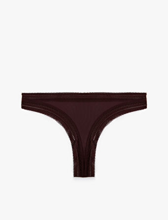 Dantel Detaylı String Külot