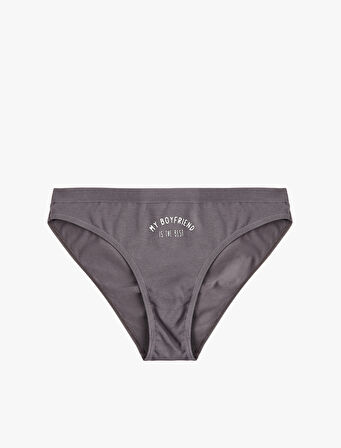 Pamuklu Rahat Kalıp Baskılı Brief Külot