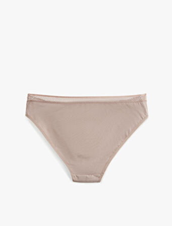 Pamuklu Rahat Kalıp Lastik Detaylı Külot