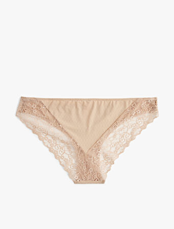 Dantel Detaylı Rahat Kalıp Brazilian Külot