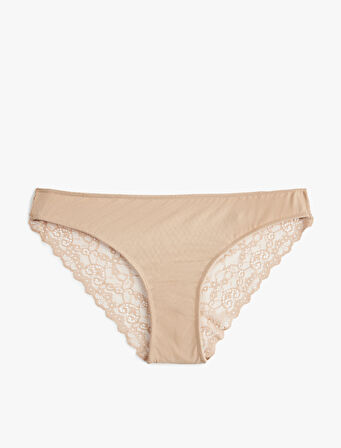 Dantel Detaylı Rahat Kalıp Brazilian Külot