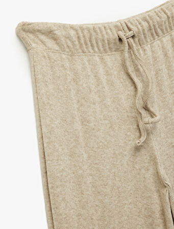 Rahat Kesim Viskon Karışımlı Beli Bağlamalı Pijama Altı