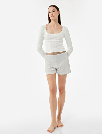 Rahat Kalıp Şort Pijama Altı