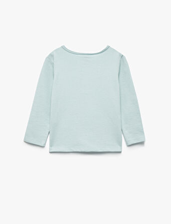 Pamuklu Uzun Kollu Düğmeli Tişört