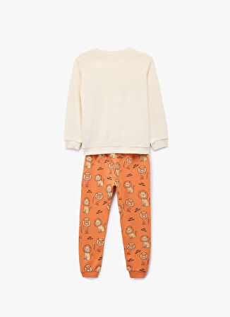 Koton Baskılı Bej Bebek Pijama Takımı 6WMB10060TK-A