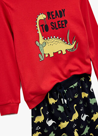 Koton Baskılı Kırmızı Bebek Pijama Takımı 6WMB10062TK-A