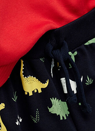 Koton Baskılı Kırmızı Erkek Çocuk Pijama Takımı 6WMB10062TK