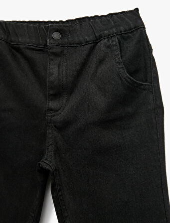 Pamuklu Relax Fit Denim Pantolon