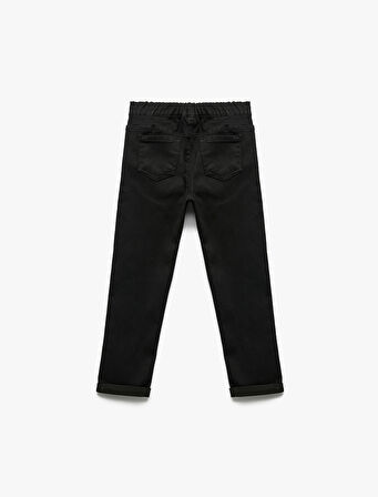 Pamuklu Relax Fit Denim Pantolon