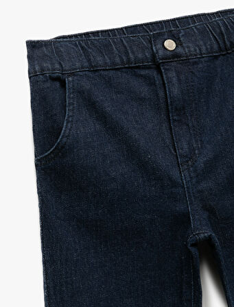 Pamuklu Relax Fit Denim Pantolon
