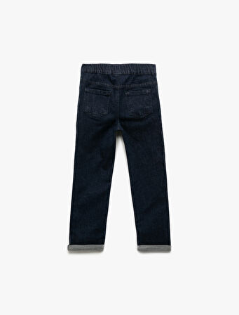 Pamuklu Relax Fit Denim Pantolon