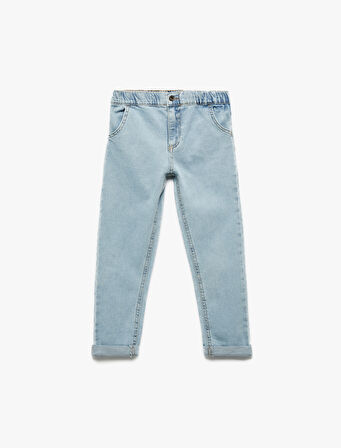 Pamuklu Relax Fit Denim Pantolon