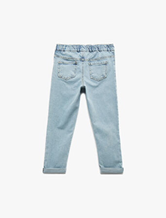 Pamuklu Relax Fit Denim Pantolon