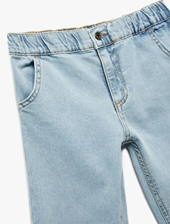 Pamuklu Relax Fit Denim Pantolon